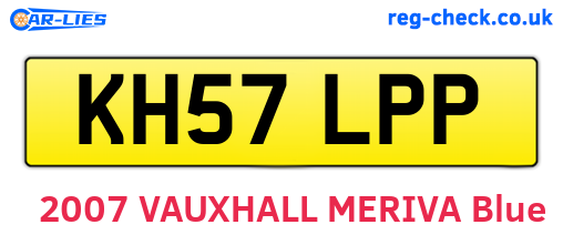 KH57LPP are the vehicle registration plates.