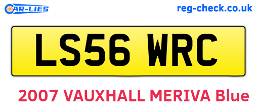 LS56WRC are the vehicle registration plates.