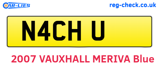 N4CHU are the vehicle registration plates.