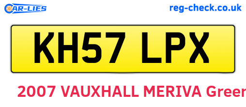 KH57LPX are the vehicle registration plates.