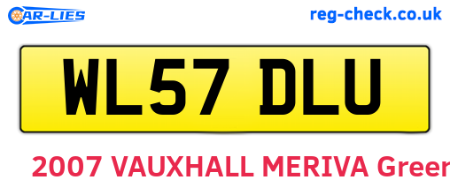 WL57DLU are the vehicle registration plates.