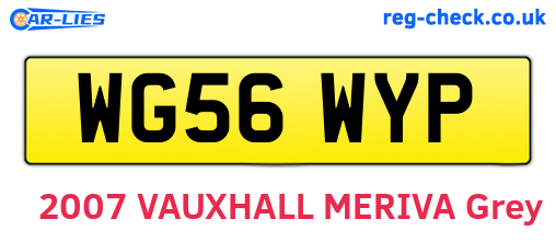 WG56WYP are the vehicle registration plates.