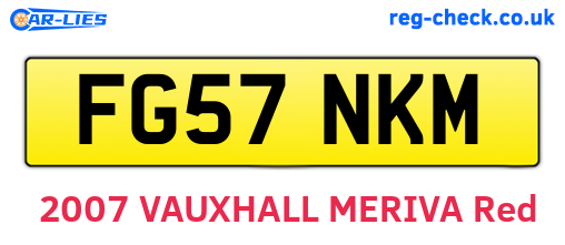 FG57NKM are the vehicle registration plates.