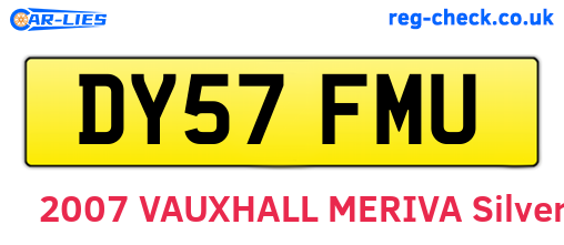 DY57FMU are the vehicle registration plates.
