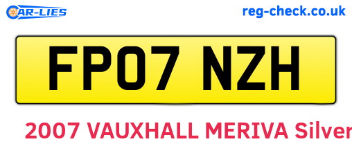 FP07NZH are the vehicle registration plates.