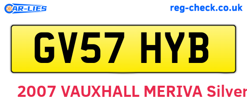 GV57HYB are the vehicle registration plates.