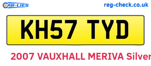 KH57TYD are the vehicle registration plates.