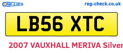 LB56XTC are the vehicle registration plates.