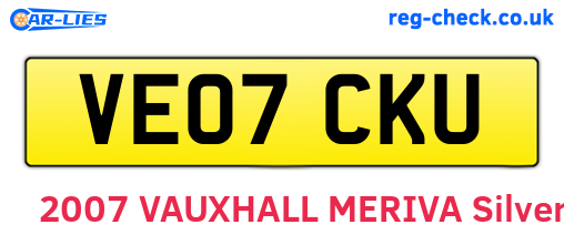 VE07CKU are the vehicle registration plates.