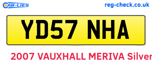 YD57NHA are the vehicle registration plates.