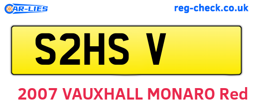 S2HSV are the vehicle registration plates.