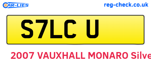 S7LCU are the vehicle registration plates.