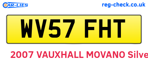 WV57FHT are the vehicle registration plates.