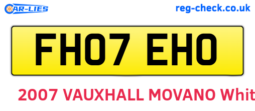 FH07EHO are the vehicle registration plates.