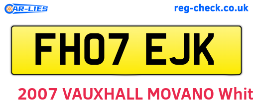 FH07EJK are the vehicle registration plates.