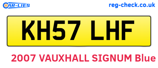 KH57LHF are the vehicle registration plates.