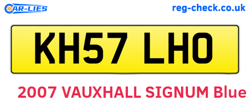 KH57LHO are the vehicle registration plates.