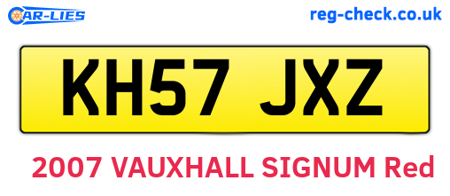 KH57JXZ are the vehicle registration plates.