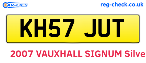KH57JUT are the vehicle registration plates.