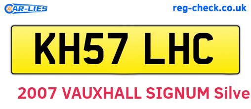 KH57LHC are the vehicle registration plates.