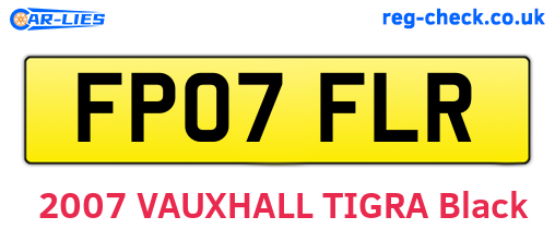 FP07FLR are the vehicle registration plates.