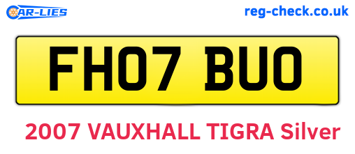 FH07BUO are the vehicle registration plates.
