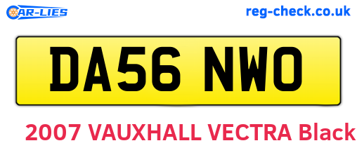 DA56NWO are the vehicle registration plates.