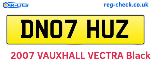 DN07HUZ are the vehicle registration plates.