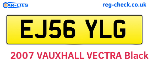 EJ56YLG are the vehicle registration plates.