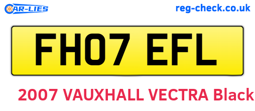 FH07EFL are the vehicle registration plates.