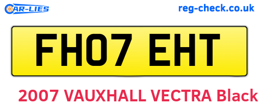 FH07EHT are the vehicle registration plates.