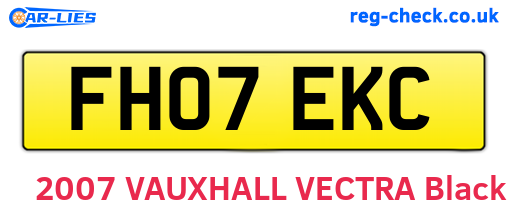 FH07EKC are the vehicle registration plates.