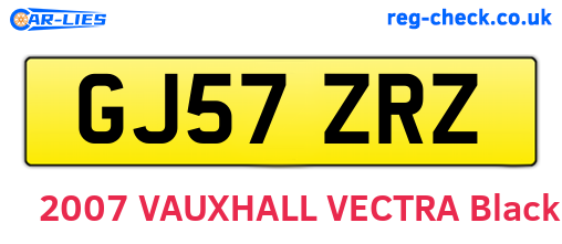 GJ57ZRZ are the vehicle registration plates.