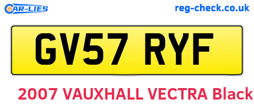 GV57RYF are the vehicle registration plates.
