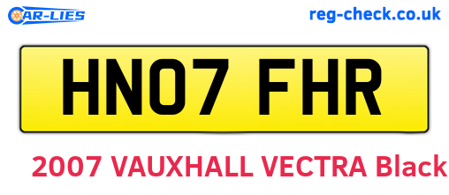 HN07FHR are the vehicle registration plates.
