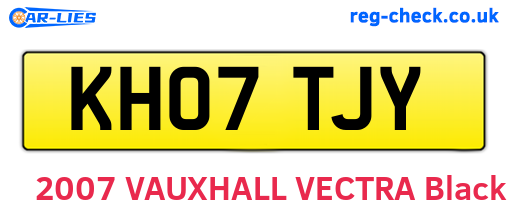 KH07TJY are the vehicle registration plates.