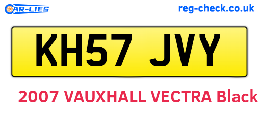 KH57JVY are the vehicle registration plates.