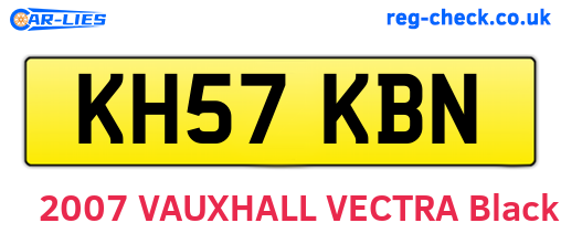 KH57KBN are the vehicle registration plates.