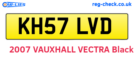 KH57LVD are the vehicle registration plates.