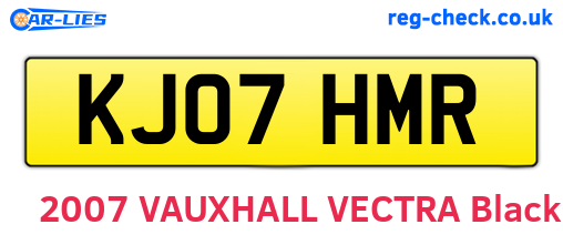 KJ07HMR are the vehicle registration plates.