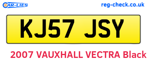 KJ57JSY are the vehicle registration plates.