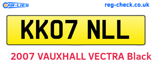 KK07NLL are the vehicle registration plates.