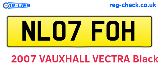 NL07FOH are the vehicle registration plates.