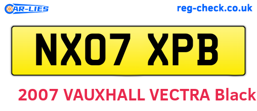 NX07XPB are the vehicle registration plates.