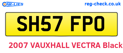 SH57FPO are the vehicle registration plates.