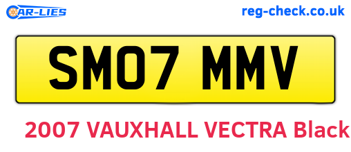 SM07MMV are the vehicle registration plates.
