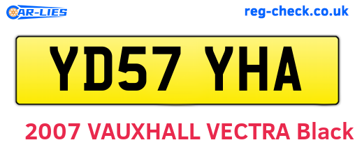 YD57YHA are the vehicle registration plates.