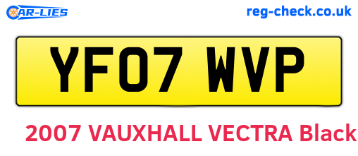 YF07WVP are the vehicle registration plates.