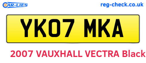 YK07MKA are the vehicle registration plates.