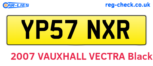 YP57NXR are the vehicle registration plates.